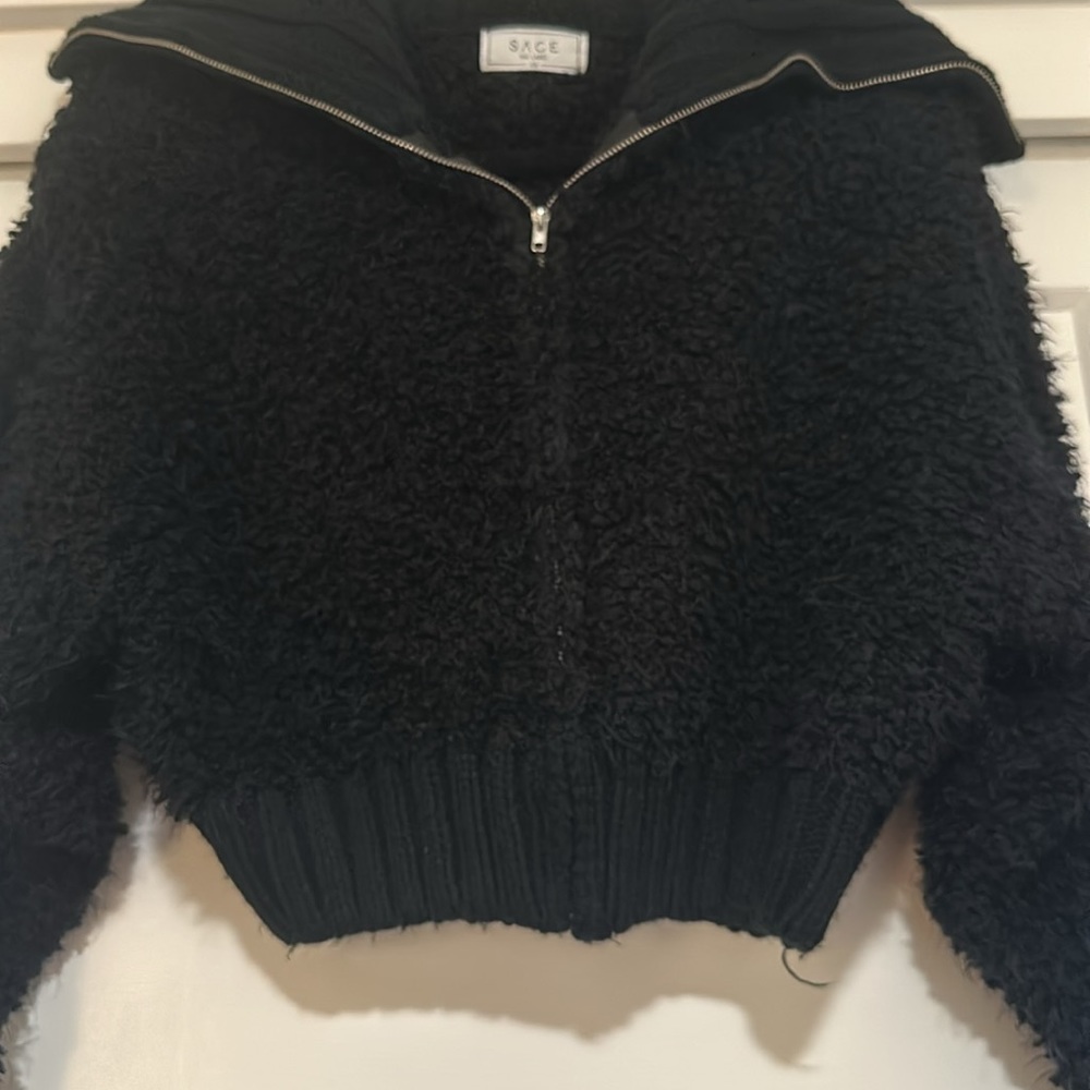 Sage The Label Knit Zipper Soft Shell - image 3